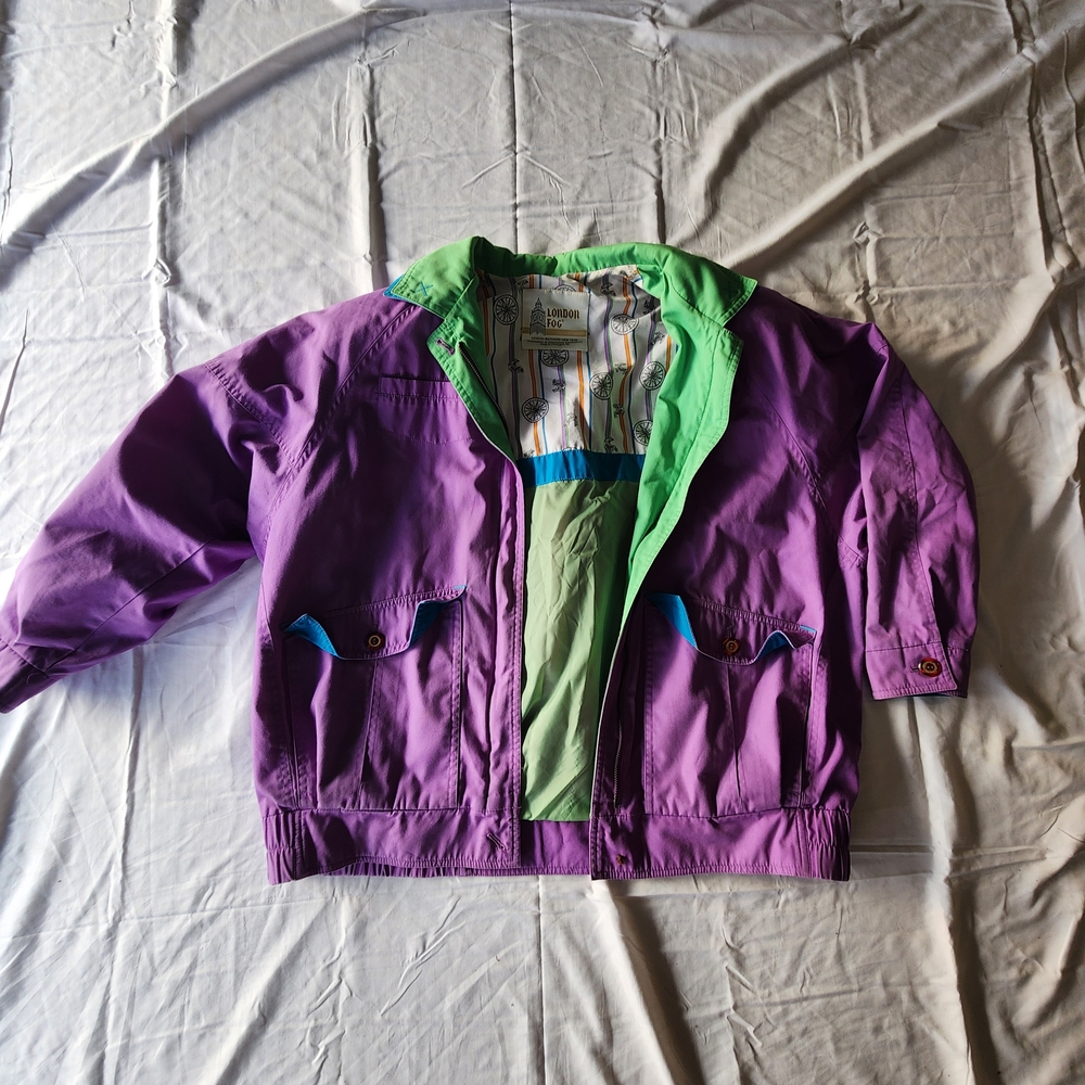 Womens Purple and Green Jacket